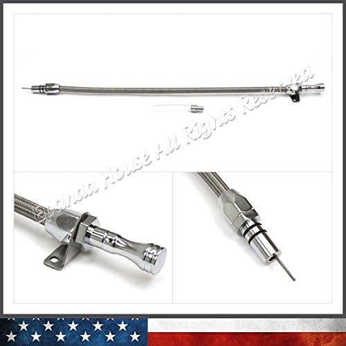 Flexible Transmission Oil Dip Stick For Gm Turbo Th350/Th400 Firewall Mounted