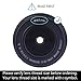 Mudder 40.5 mm Lens Cap Snap-On Center Pinch Lens Cover with Cord and Cleaning Cloth for Canon Nikon Sony Camera Lens, 5 Pack