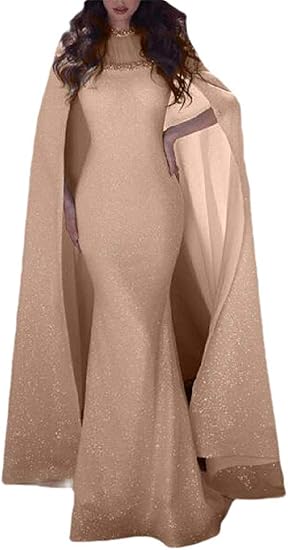 maxi dress with cape