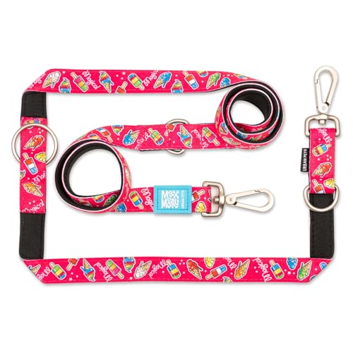 Max & Molly Multifunctional Dog Lead 2 m with 2 Carabiners, Magical/M Shoulder Lead, Padded, Safe and Flexible, Comfort for Your Faithful Companion