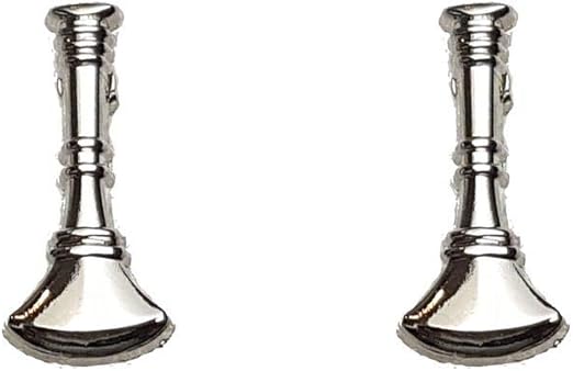 Amazon Firefighter Rank Insignia Silver Lapel Pin 1 Bugle 