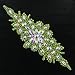 1 Pc Gleaming Wedding Applique Crystal Rhinestone Trim Ribbon Sash/Bridal Applique