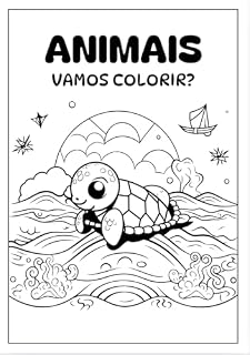 Livro Animais. Vamos colorir?