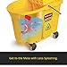 Rubbermaid Commercial Products WaveBrake 2.0 35 QT Side-Press Mop Bucket and Wringer, Brown (FG758088BRN)