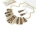 Ularmo Hot Selling Wild Womens Mixed Style Bohemia Leopard Bib Chain Necklace and Earrings Jewelry