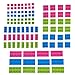 Silicone 108 Piece Flexible Building Bricks by Strictly Briks | 100% Compatible with all Major Brands | Large Pegs for Toddlers | Ages 3+ | Soft and Flexible | Blue, Green, Pink