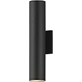 Maxim Lighting 86223BK Caldera - 12W 2 LED Outdoor Wall Mount-15 Inch Tall and 3.25 Inch Wide, Finish Color: Black