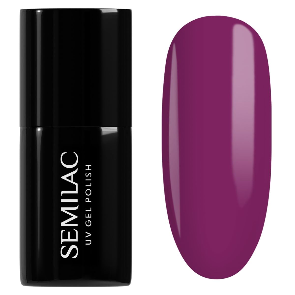 SEMILAC Gel Nail Polish 012 Pink Cherry - Full Coverage Gel Polish - Soak Off Easy To Use LED/UV Nail Lamp - Long Lasting Manicure and Pedicure up to 3 weeks
