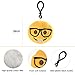 MLWYQOJ KUUQA 25 Pack Emoji-Pop Plush Pillow Keychain Emoji Party Supplies Christmas for Kids Christmas Tree Hanging Decoration Easter Egg Filler