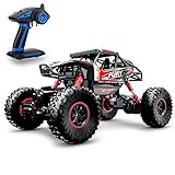 Geekper Electric RC Car - Offroad Remote Control Cars - RTR RC Buggy RC Monster Truck 1:16 4WD 2.4Ghz High Speed with 1 Rechargeable Battery ( Red )