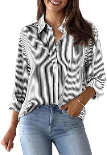 Amazon.com: Plebetic Wrinkle-Resistant Button Down Shirts for