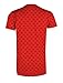 SCREENSHOTBRAND-751 Mens Hipster Hip-Hop Premiun Tees - Luxury Longline Embossed Gold Print T-Shirts Medusa-Red-XLarge