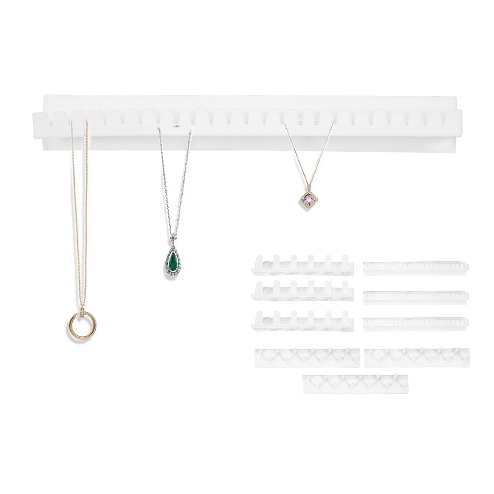 Jewelry Display Necklace Earring Bracelet Organizer Clear and Transparent Cosmetic Beauty Vanity Holder Storage Display Storage Box