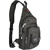 Vanlison Crossbody Sling Bag Backpack for Men & Women Black