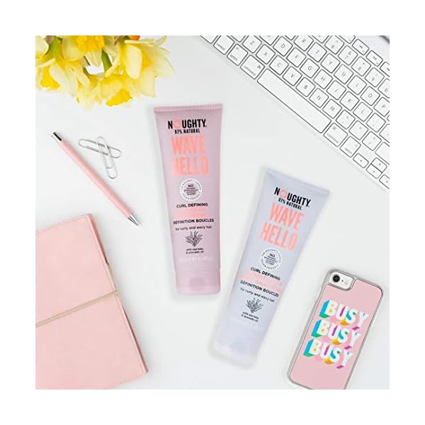 Noughty 97% Natural, Wave Hello Curl Defining Shampoo, Sulphate Free Vegan Haircare, Vitamin Rich Formula For Curly and…