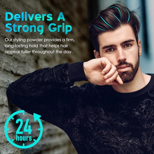 Hair Wax Powder for Men, Volumising Hair Powder, 30 g, Men's Hair Powder, Natural Matte Effect, Texturizing Powder Without Residues, Instant Volumising, Long Lasting Hold, Fine Hair