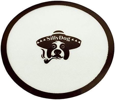 SillyDog Dab Mat - Platinum Cured Silicone - Non-Stick - Premium Quality - BPA Free - Oil Container - Wax Container - Easy to Clean - Reusable - High Temperature Resistant (Smal (Round))