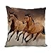 Elegancebeauty 18 X 18 Inches / 45 By 45 Cm Horse Throw Pillow Covers,each Side Is Fit For Her,bedding,saloon,son,living Room,kids Girls