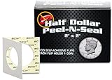 BCW Peel-N-Seal Self-Adhesive 2x2 Coin Flips for Half Dollars 100ct