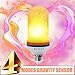 BUYLET LED Flame Effect Light Bulbs - 4 Modes w/Gravity Sensor Flickering Flicker Decorative Lantern Lamps Lighting Living Home Gifts E26 2835K 105 Lumen 50,000 Hour