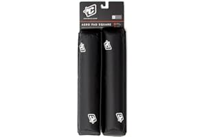 Creatures of Leisure Aero Pads, Square, Durable Cushioned Pads, UV Treated Material, Corrosion Resistant Velcro Fastened, Black Orange, 17in