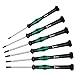 Wera - 4013288032294 2067/6 Kraftform Micro Torx BO Tamper-Resistant Electronics Screwdriver Set and Rack, 6-Piece