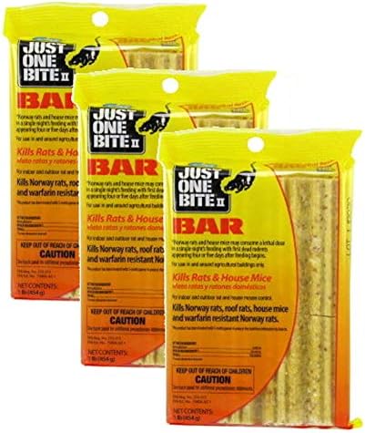 Just One Bite 16 oz. Rat Poison Cakes (Pack of 3)