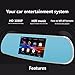 KOBWA Dual Lens Dash Cam, 5 Inch 1080P HD Car Camera,Android GPS Navigation Bluetooth WiFi Car Video Recorder for Vehicles Rearview Mirror+Rearview Camera Parking Monitor