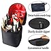 IBEILLI Makeup Bag Travel Cosmetic Case with 7 Brush Holder Dividers & 2 Pockets Storage Organizer for Women Girls Waterproof Portable Train Toiletry Bag