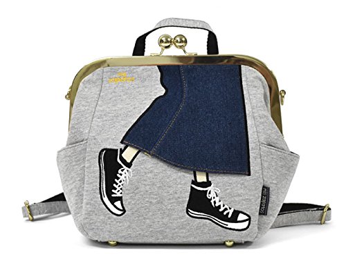 Amazon スウェット デニム キャンバス ロングスカート がま口 3way