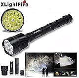 Flashlight ,LandFox XLightFire 30000 Lumens 12x CREE XML T6 5 Mode Super Bright LED Flashlight