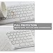 All-inside White Keyboard Cover for iMac Wired USB Keyboard