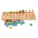 Xin store Wooden Montessori Math Board Shape Sorter Preschool Educational Toys for Kids