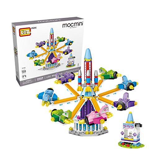 LOZ Building Block Sets Amusement Park DIY Miniature Handmade Kit,Building Construction Toy Birthday Gift  (Space Ride)