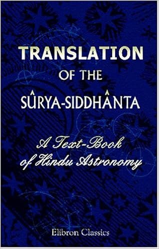 Translation Of The Surya Siddhanta A Text Book Of Hindu Astronomy