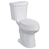 Two Piece Toilets Elongated, 19" ADA Comfort Height