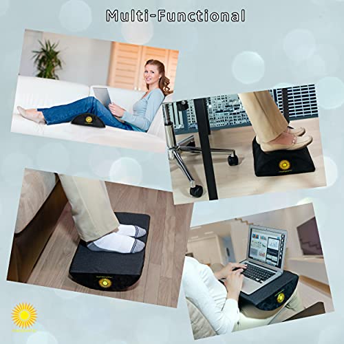 Charismatic Under Desk Footrest Ergonomic Memory Foam Foot Rest Under