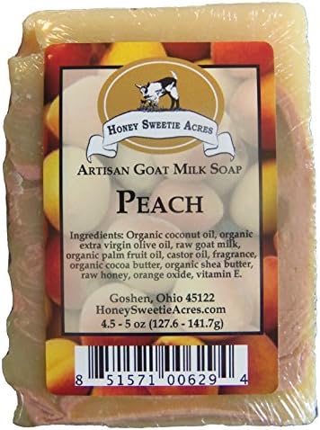 Premium Handcrafted Artisan Goat Milk Soap - FEELS SO WONDERFUL on your skin that 4 out of 5 customers come back! (Peach)
