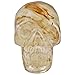rockcloud Healing Crystal Stone Human Reiki Skull Figurine Statue Sculptures Cherry Quartz 3