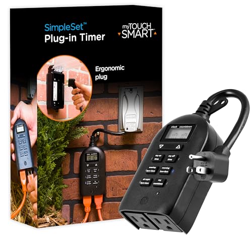 Jasco myTouch Smart Indoor/Outdoor Plug-In Digital Timer, 26898 by