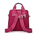 TianHengYi Girls Multifunction Water Resistant Nylon Top Handle Handbag Crossbody Satchel Purse Backpack Black