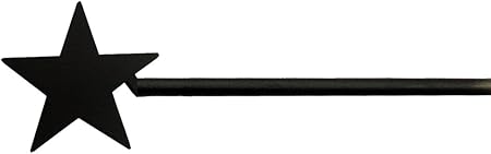 Amazon Com Village Wrought Iron Cur 45 35 Star Curtain Rod Home