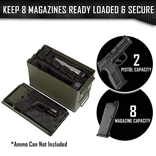 MY CASE BUILDER Foam Insert Handgun, Ammunition Mag Storage for .50