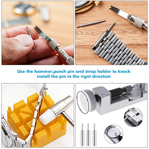 image for Watch Repair Kit, Cridoz 181pcs Watch Tools Kit Including Watch Link R