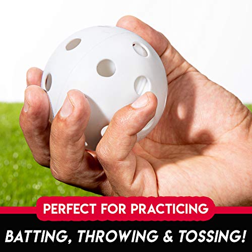 Franklin Sports Plastic Baseball Bat + Ball Set MLB Kids Plastic Bats