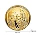 Womdee Apollo 11 50th Anniversary Commemorative Coin, NASA Humans First Landing, Coin Jewelry Collection Art Gift Souvenir Novelty Coin Set of 2 (Gold)