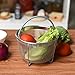 AMZLIFE Steamer Basket for Instant Pot Accessories 6qt, Pressure Cooker, Stainless Steel Strainer with Premium Silicone Handle for Steaming Vegetables, Meat, Eggs, etc (FDA Certificated)