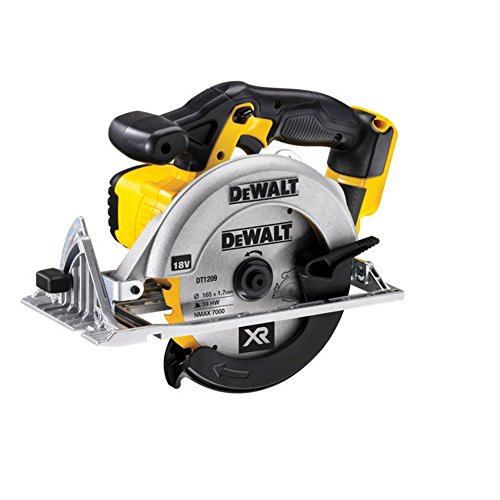 DeWalt Akku-Handkreissäge/ Akku-Kreissäge (18 V, Vollmetallgetriebe, Kugellagerung, großer Sägeschuh, Spindelarretierung…