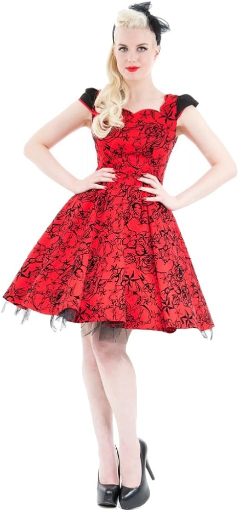 rockabilly red dress