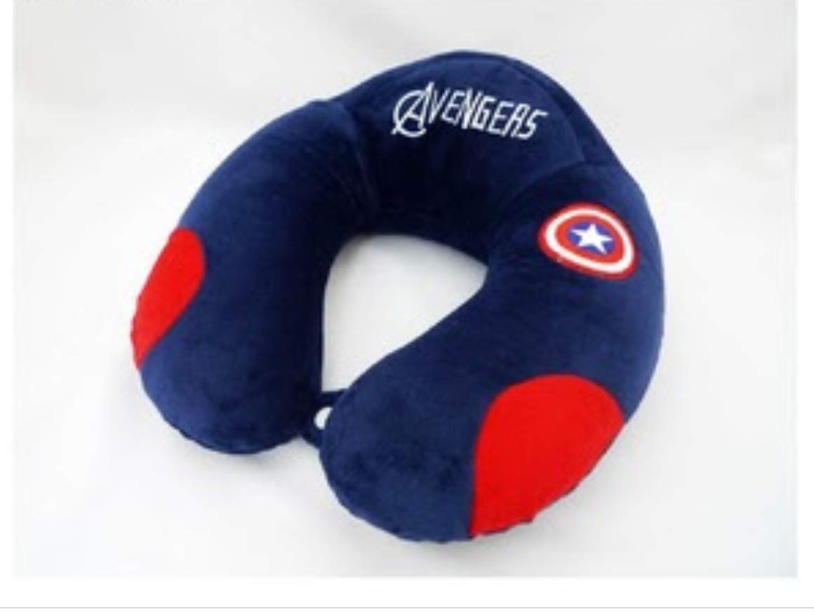 Buy Navy Blue Avengers Memory Foam Neck Pillow For Travel At